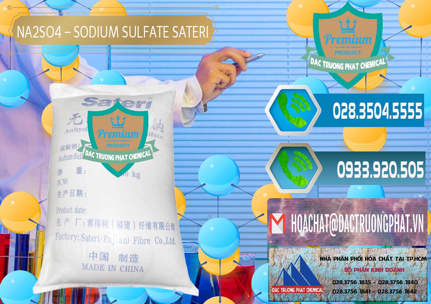 Sodium Sulphate - Muối Sunfat Na2SO4 Sateri Trung Quốc China Kinh doanh - bán Sodium Sulphate - Muối Sunfat Na2SO4 Sateri Trung Quốc China - 0100 - Nhà cung cấp và kinh doanh hóa chất tại TP.HCM - congtyhoachat.net