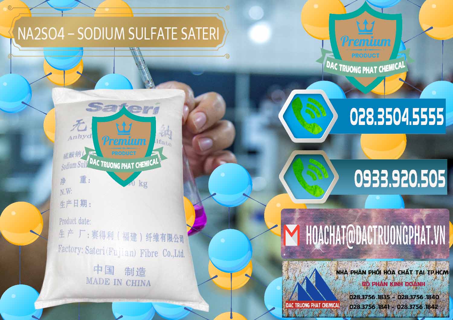 Địa chỉ bán œ phân phối hóa chất Muối Sulfate © Muối Sulfat Sodium Dạng Bột Sateri Trung Quốc China Công ty chuyên bán ( cung ứng ) Sodium Sulphate - Muối Sunfat Na2SO4 Sateri Trung Quốc China - 0100 - Nơi cung cấp ( phân phối ) hóa chất tại TP.HCM - congtyhoachat.net
