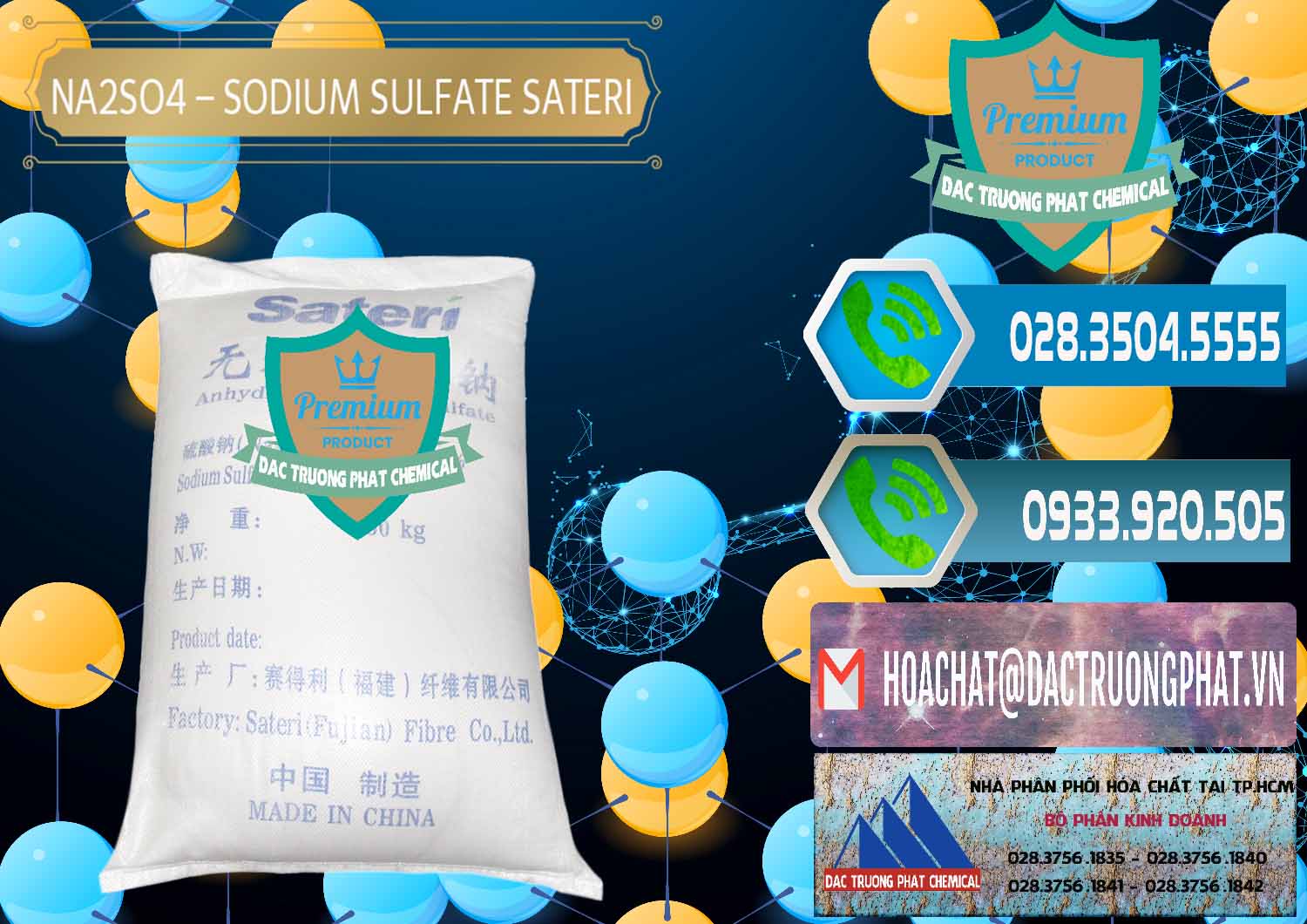 Sodium Sulphate - Muối Sunfat Na2SO4 Sateri Trung Quốc China Công ty chuyên bán & phân phối Sodium Sulphate - Muối Sunfat Na2SO4 Sateri Trung Quốc China - 0100 - Cty chuyên cung ứng - phân phối hóa chất tại TP.HCM - congtyhoachat.net