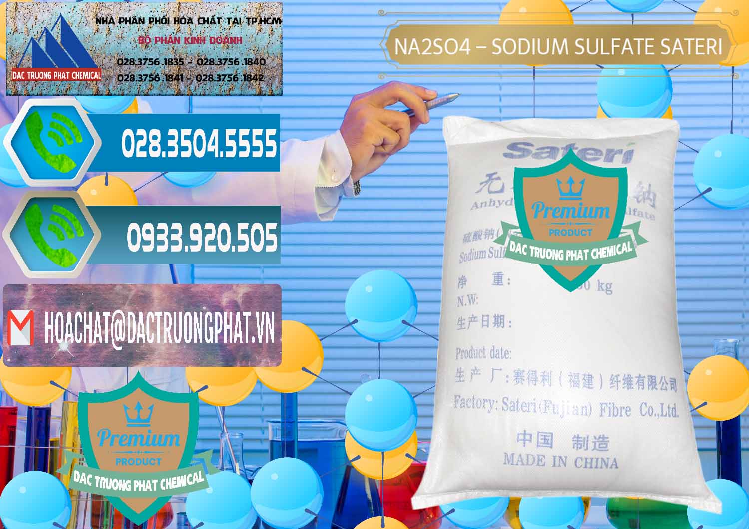 Công ty phân phối > bán hóa chất Sodium Sulfate — Sunfat Natri Sateri Trung Quốc China tại Trà Vinh Bán Sodium Sulphate - Muối Sunfat Na2SO4 Sateri Trung Quốc China - 0100 - Công ty chuyên phân phối & nhập khẩu hóa chất tại TP.HCM - congtyhoachat.net