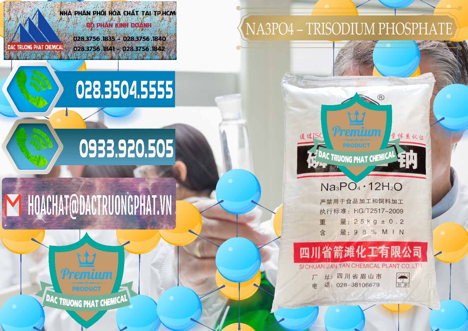 Chuyên bán ( phân phối ) Na3PO4 – Trisodium Phosphate Trung Quốc China JT - 0102 - Nhà nhập khẩu và phân phối hóa chất tại TP.HCM - congtyhoachat.net