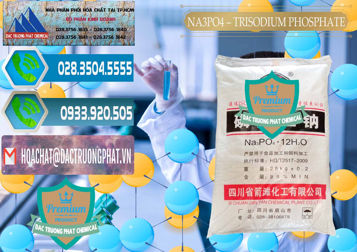 Đơn vị phân phối - bán Na3PO4 – Trisodium Phosphate Trung Quốc China JT - 0102 - Cty kinh doanh _ cung cấp hóa chất tại TP.HCM - congtyhoachat.net