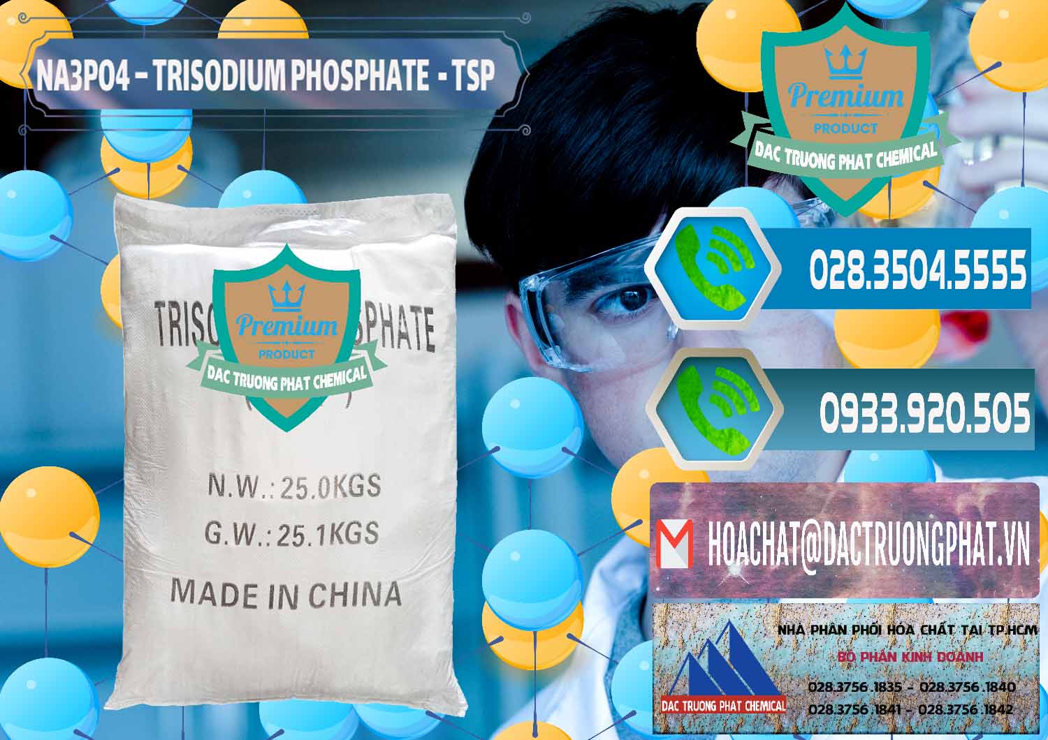 Cty chuyên phân phối ( bán ) Na3PO4 – Trisodium Phosphate Trung Quốc China TSP - 0103 - Cty chuyên bán _ phân phối hóa chất tại TP.HCM - congtyhoachat.net