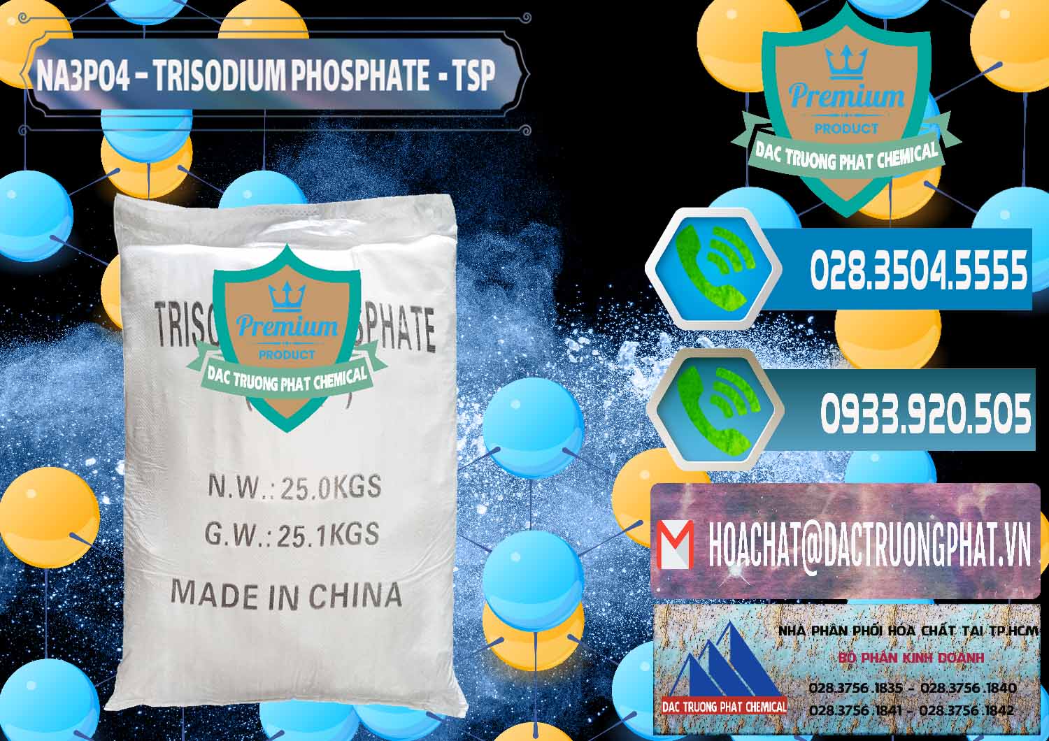 Chuyên kinh doanh _ bán Na3PO4 – Trisodium Phosphate Trung Quốc China TSP - 0103 - Chuyên cung cấp - bán hóa chất tại TP.HCM - congtyhoachat.net