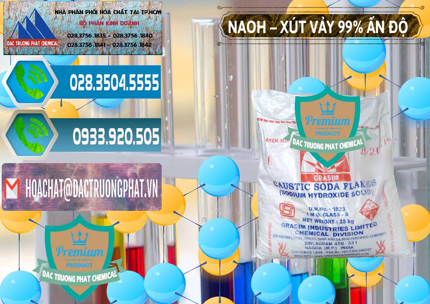 Đơn vị bán _ phân phối Xút Vảy - NaOH Vảy 99% Aditya Birla Grasim Ấn Độ India - 0171 - Đơn vị chuyên kinh doanh ( cung cấp ) hóa chất tại TP.HCM - congtyhoachat.net