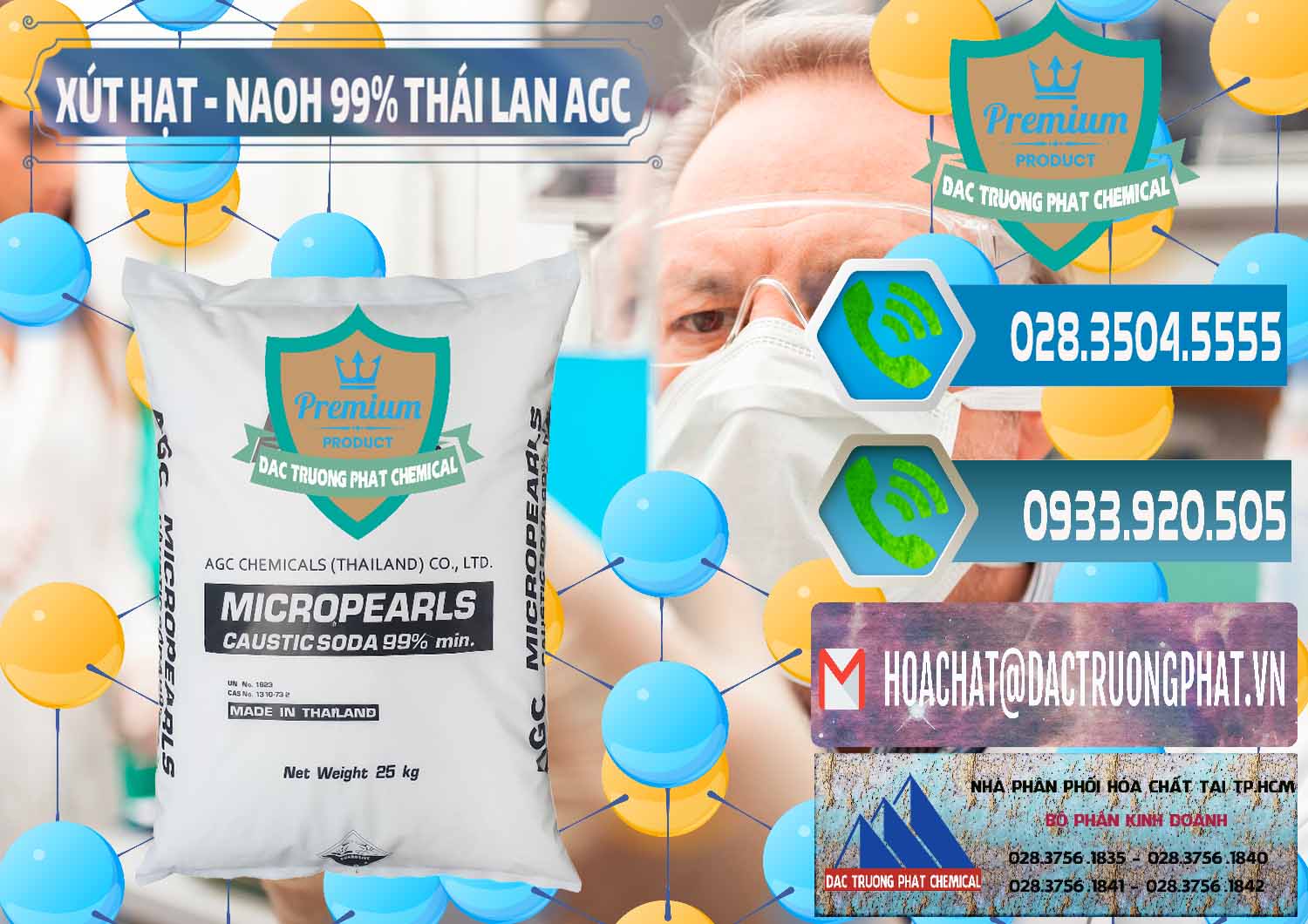 Công ty nhập khẩu và bán Xút Hạt - NaOH Bột 99% AGC Thái Lan - 0168 - Chuyên bán _ phân phối hóa chất tại TP.HCM - congtyhoachat.net