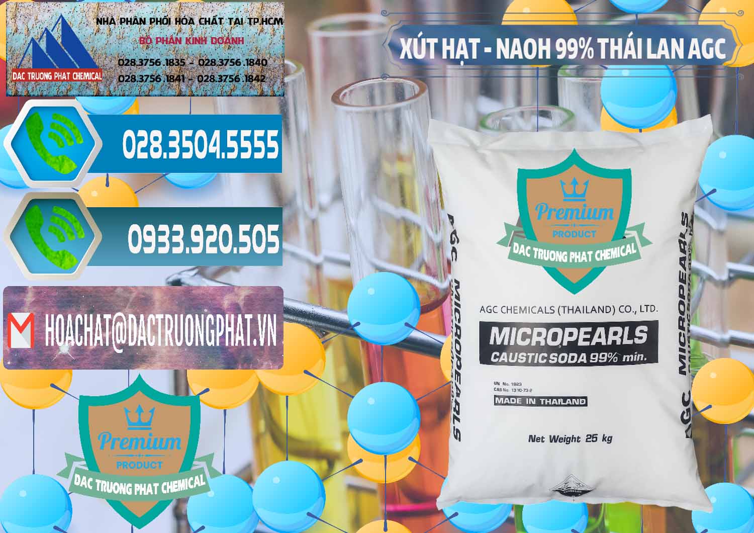 Nơi bán & cung cấp Xút Hạt - NaOH Bột 99% AGC Thái Lan - 0168 - Chuyên cung ứng & phân phối hóa chất tại TP.HCM - congtyhoachat.net