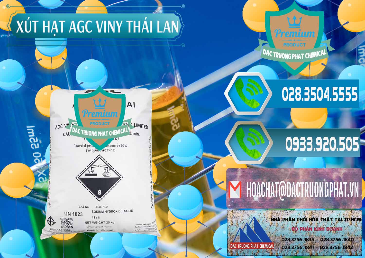 Công ty bán - cung cấp Xút Hạt - NaOH Bột 99% AGC Viny Thái Lan - 0399 - Bán - cung cấp hóa chất tại TP.HCM - congtyhoachat.net