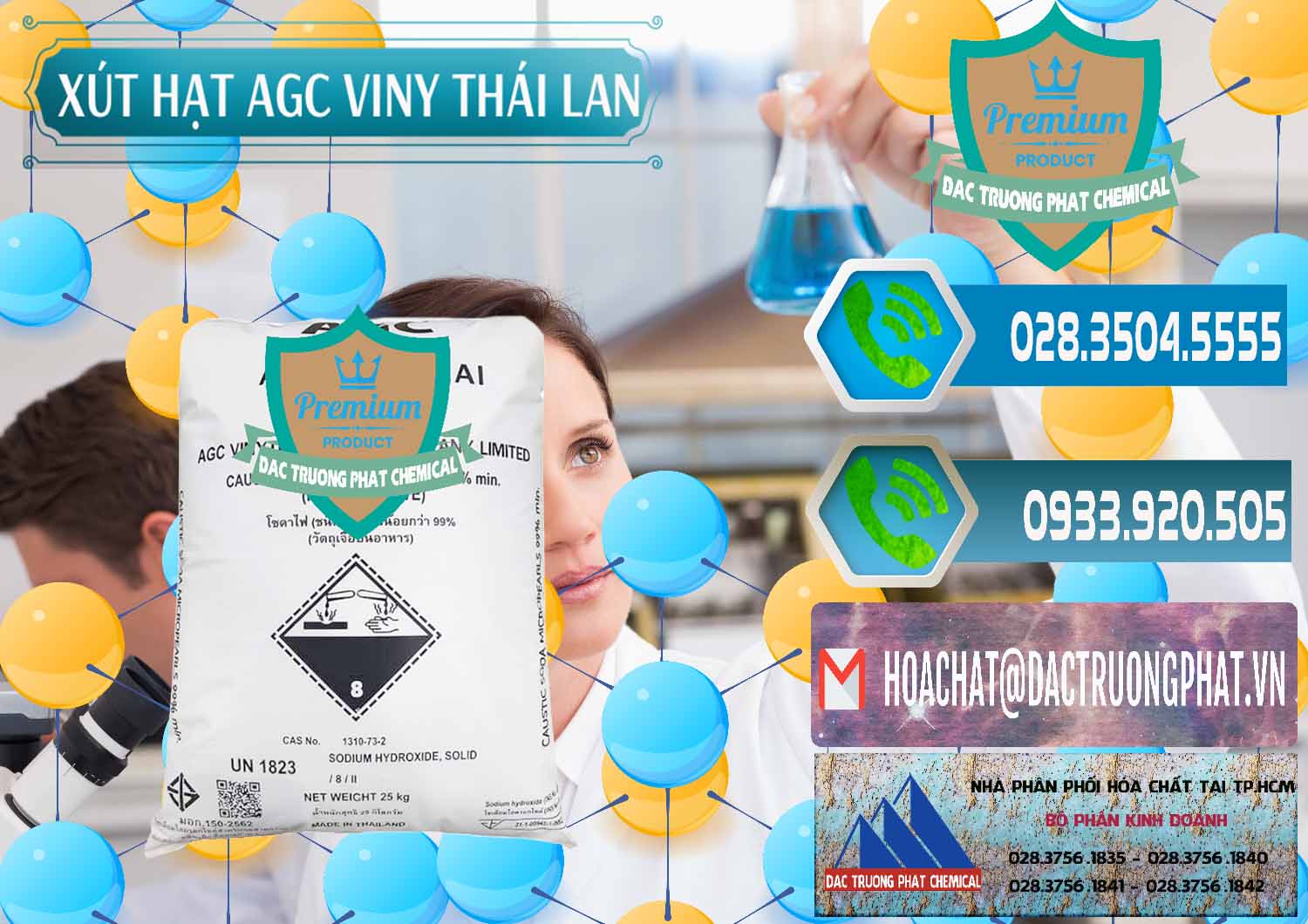 Nhà cung cấp & bán Xút Hạt - NaOH Bột 99% AGC Viny Thái Lan - 0399 - Đơn vị chuyên cung cấp ( nhập khẩu ) hóa chất tại TP.HCM - congtyhoachat.net