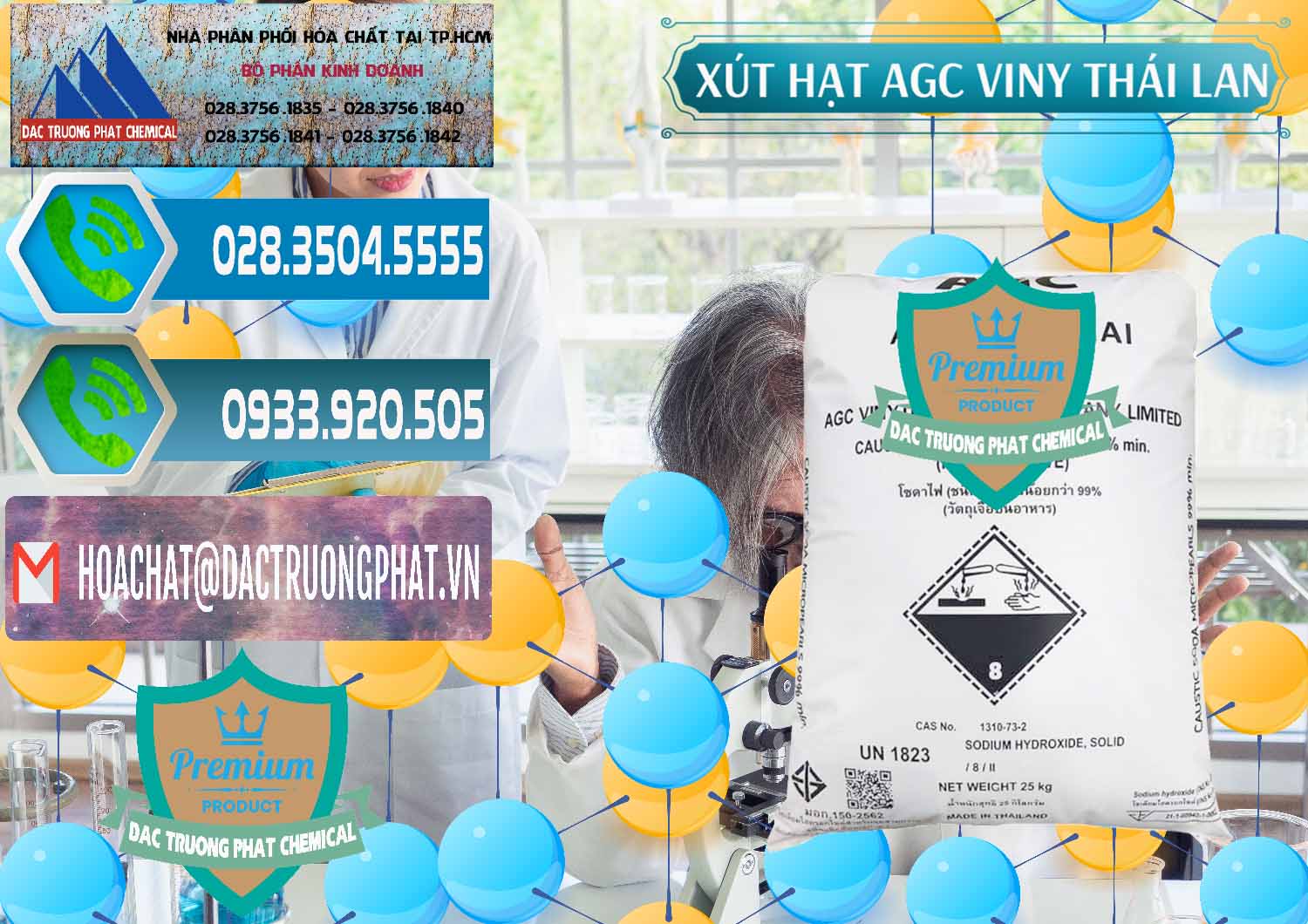 Nơi bán - phân phối Xút Hạt - NaOH Bột 99% AGC Viny Thái Lan - 0399 - Chuyên cung ứng & phân phối hóa chất tại TP.HCM - congtyhoachat.net