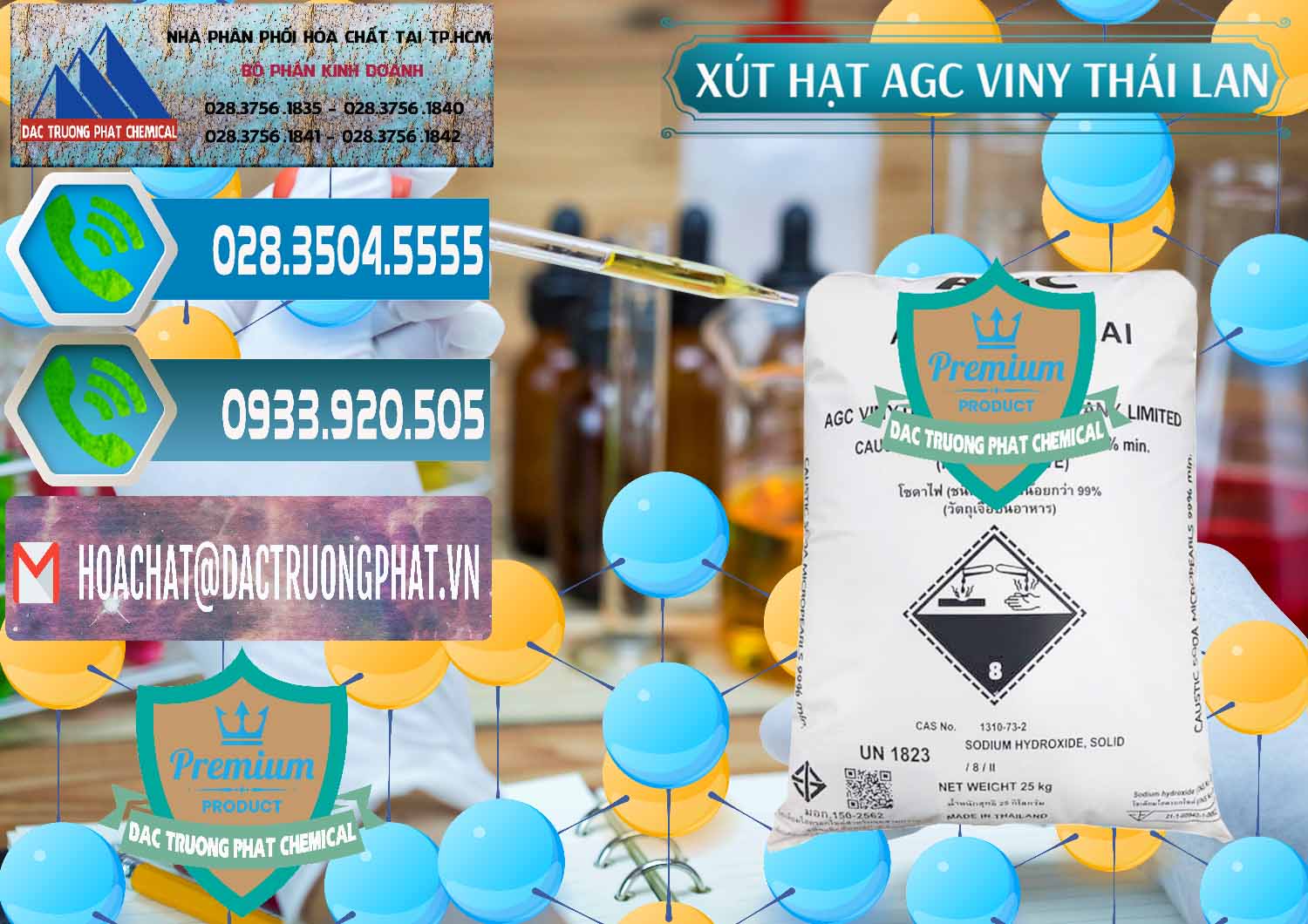 Cty kinh doanh và bán Xút Hạt - NaOH Bột 99% AGC Viny Thái Lan - 0399 - Chuyên phân phối ( cung cấp ) hóa chất tại TP.HCM - congtyhoachat.net
