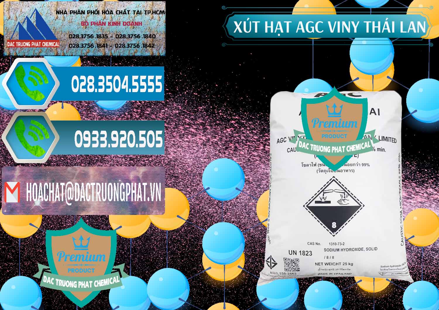 Đơn vị chuyên nhập khẩu _ bán Xút Hạt - NaOH Bột 99% AGC Viny Thái Lan - 0399 - Cty chuyên cung cấp và kinh doanh hóa chất tại TP.HCM - congtyhoachat.net