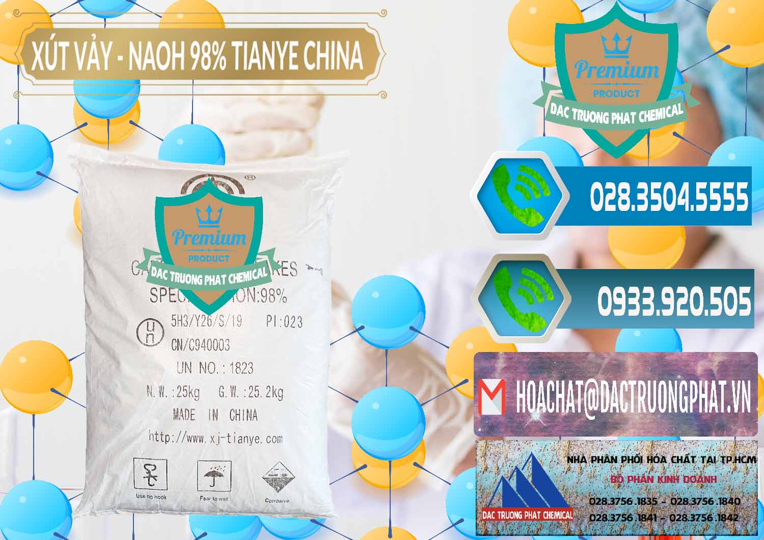 Cty chuyên cung cấp _ bán Xút Vảy - NaOH Vảy 98% Tianye Trung Quốc China - 0177 - Công ty chuyên cung cấp và bán hóa chất tại TP.HCM - congtyhoachat.net