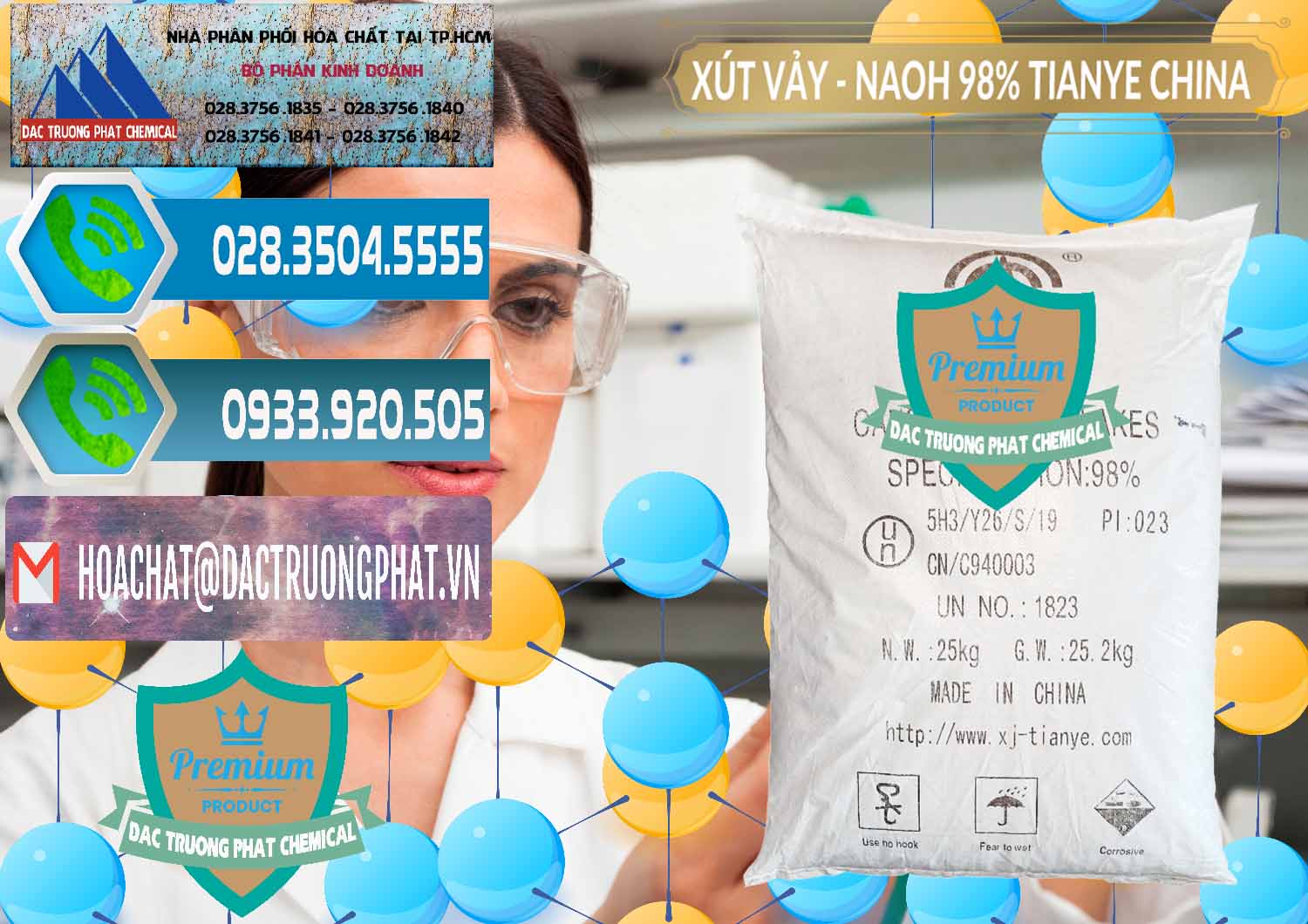 Công ty chuyên cung ứng ( bán ) Xút Vảy - NaOH Vảy 98% Tianye Trung Quốc China - 0177 - Nhà phân phối và nhập khẩu hóa chất tại TP.HCM - congtyhoachat.net
