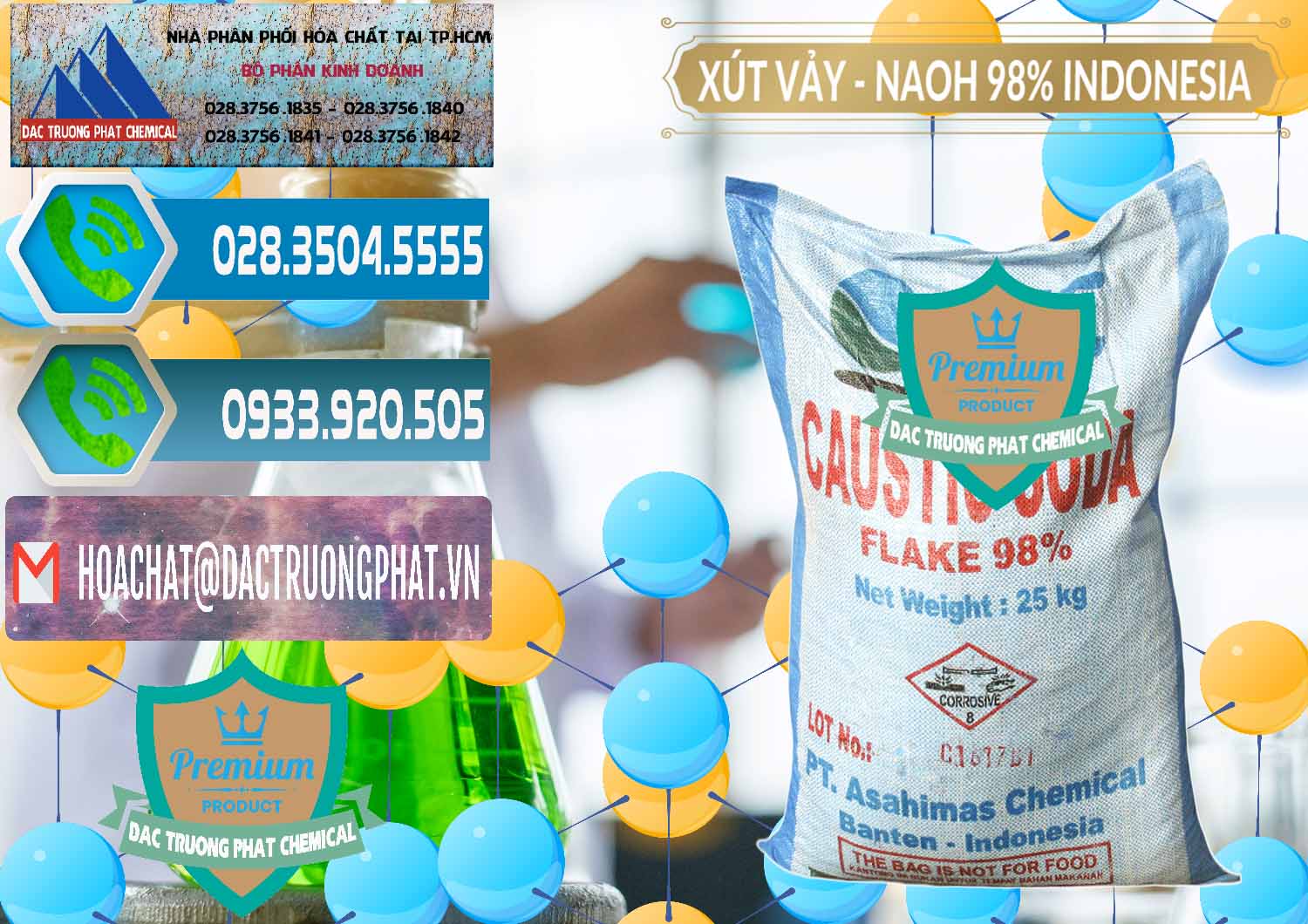 Nơi cung ứng _ bán Xút Vảy - NaOH Vảy 98% ASC Indonesia - 0172 - Phân phối _ nhập khẩu hóa chất tại TP.HCM - congtyhoachat.net