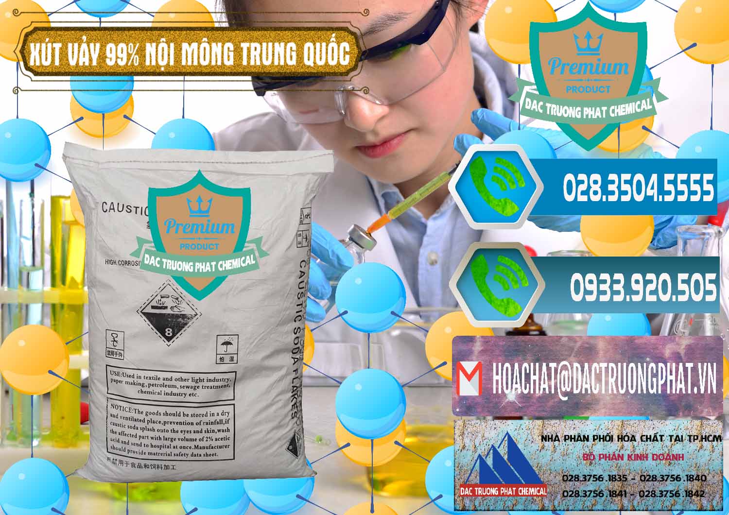 Nơi chuyên cung ứng & bán Xút Vảy - NaOH Vảy 99% Nội Mông Trung Quốc China - 0228 - Chuyên nhập khẩu & cung cấp hóa chất tại TP.HCM - congtyhoachat.net
