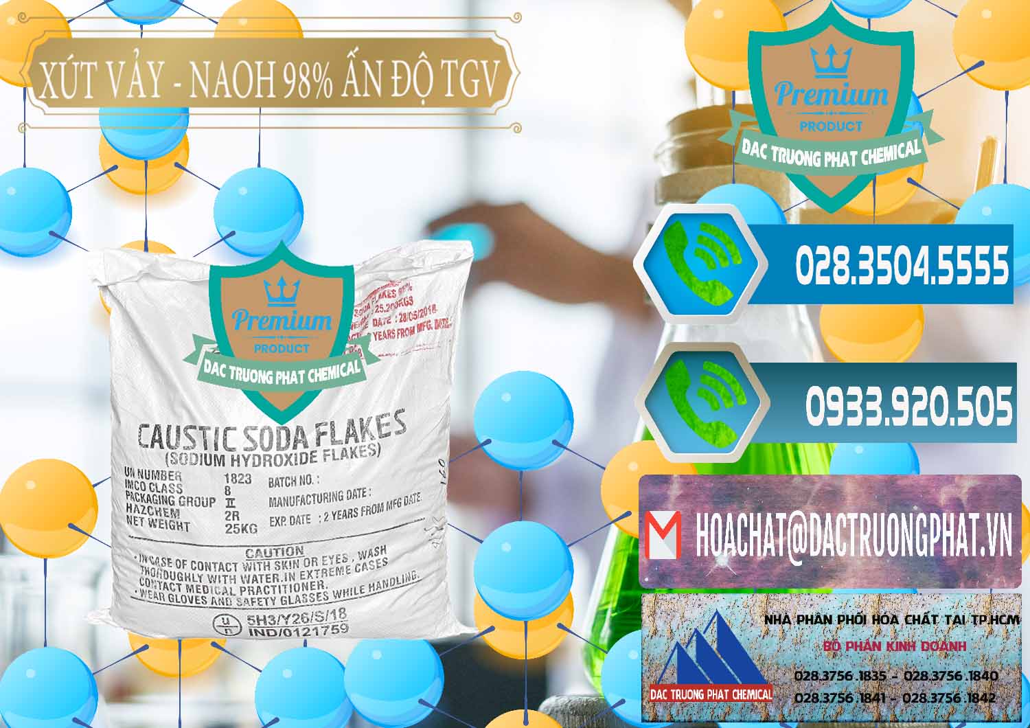 Nhà thương mại > bán Hidroxit Natri Flakes * NaOH Vảy 98% TGV Ấn Độ India Đơn vị chuyên bán _ cung cấp Xút Vảy - NaOH Vảy 98% TGV Ấn Độ India - 0169 - Phân phối - bán hóa chất tại TP.HCM - congtyhoachat.net