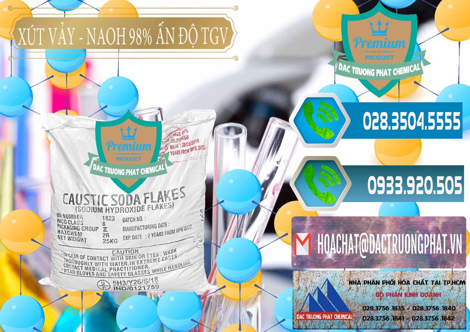 Công ty cung ứng \ bán hóa chất Caustic Soda © Xút NaOH Vảy 98% TGV Ấn Độ India tại Cà Mau Nhà phân phối ( bán ) Xút Vảy - NaOH Vảy 98% TGV Ấn Độ India - 0169 - Nơi chuyên phân phối & kinh doanh hóa chất tại TP.HCM - congtyhoachat.net