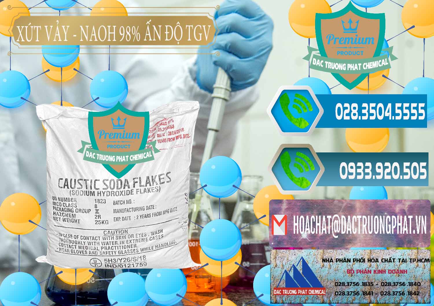 Công ty chuyên kinh doanh « bán Hydroxide Sodium Dạng Rắn # Xút Vảy 98% TGV Ấn Độ India tại TP.HCM Cty kinh doanh - bán Xút Vảy - NaOH Vảy 98% TGV Ấn Độ India - 0169 - Đơn vị cung cấp - nhập khẩu hóa chất tại TP.HCM - congtyhoachat.net