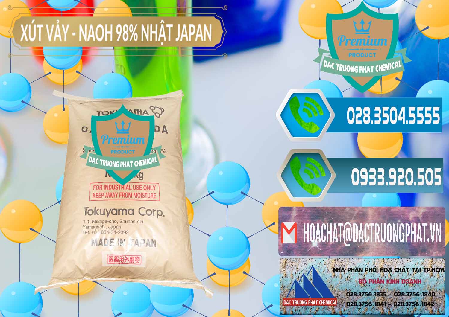 Cty chuyên bán - phân phối Xút Vảy - NaOH Vảy 98% Tokuyama Nhật Bản Japan - 0173 - Nhà cung cấp và bán hóa chất tại TP.HCM - congtyhoachat.net