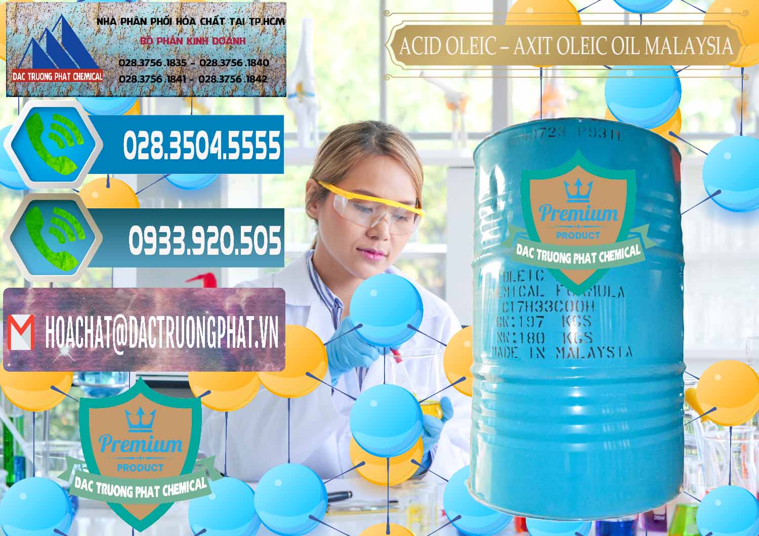 Cty nhập khẩu & bán Acid Oleic – Axit Oleic Oil Malaysia - 0013 - Cung cấp & kinh doanh hóa chất tại TP.HCM - congtyhoachat.net
