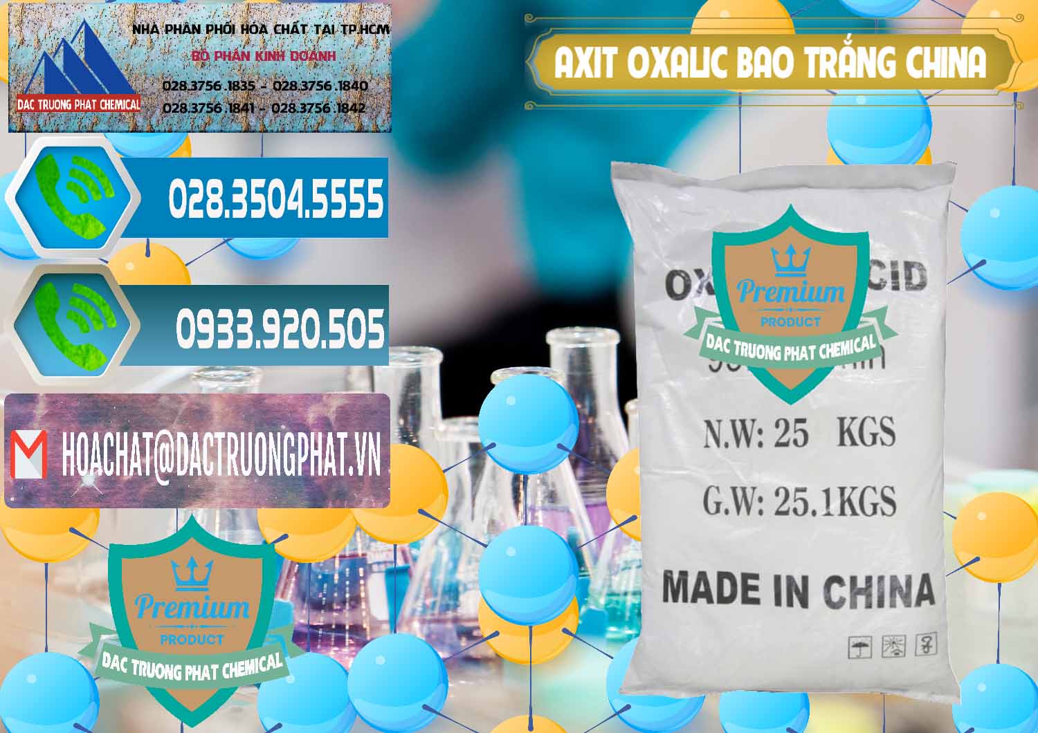 Cty bán ( cung ứng ) Acid Oxalic – Axit Oxalic 99.6% Bao Trắng Trung Quốc China - 0270 - Đơn vị cung cấp _ nhập khẩu hóa chất tại TP.HCM - congtyhoachat.net
