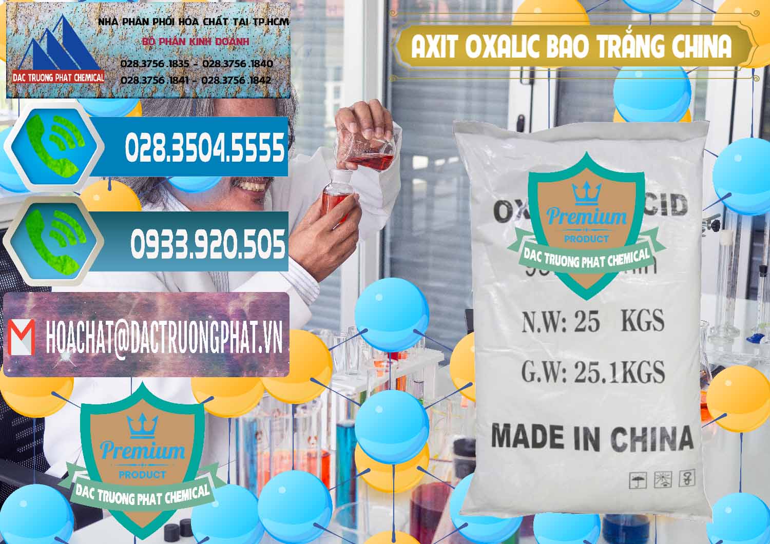 Công ty chuyên cung cấp ( bán ) Acid Oxalic – Axit Oxalic 99.6% Bao Trắng Trung Quốc China - 0270 - Cty phân phối ( cung cấp ) hóa chất tại TP.HCM - congtyhoachat.net