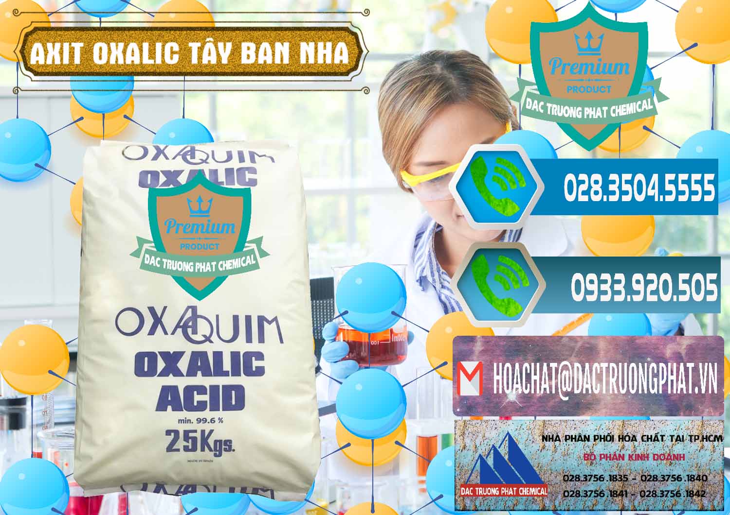 Cty bán _ phân phối Acid Oxalic – Axit Oxalic 99.6% Tây Ban Nha Spain - 0269 - Nhà phân phối & cung cấp hóa chất tại TP.HCM - congtyhoachat.net