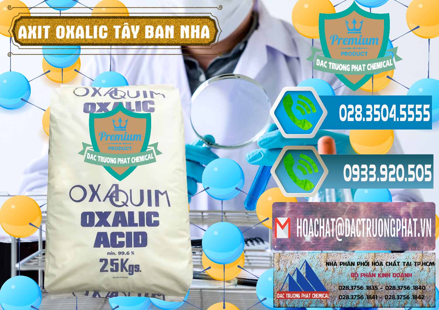 Cty bán và cung ứng Acid Oxalic – Axit Oxalic 99.6% Tây Ban Nha Spain - 0269 - Chuyên kinh doanh ( phân phối ) hóa chất tại TP.HCM - congtyhoachat.net