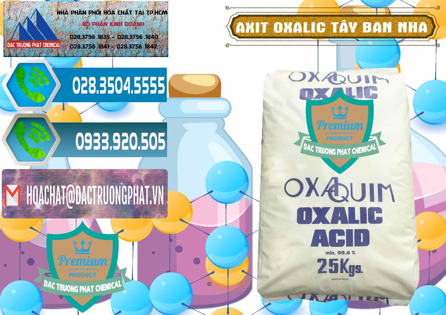Chuyên phân phối & bán Acid Oxalic – Axit Oxalic 99.6% Tây Ban Nha Spain - 0269 - Nơi chuyên nhập khẩu và cung cấp hóa chất tại TP.HCM - congtyhoachat.net