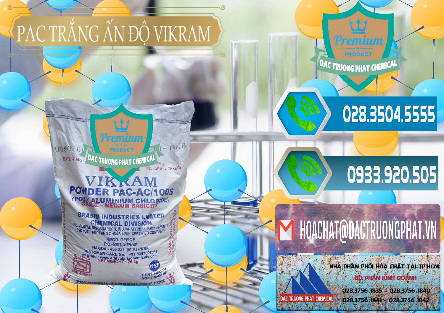 Đơn vị bán < cung ứng hóa chất Phèn Nhôm PAC | PAC Trắng Vikram White Ấn Độ India Nơi chuyên cung cấp ( bán ) PAC - Polyaluminium Chloride Ấn Độ India Vikram - 0120 - Nơi chuyên cung cấp ( kinh doanh ) hóa chất tại TP.HCM - congtyhoachat.net
