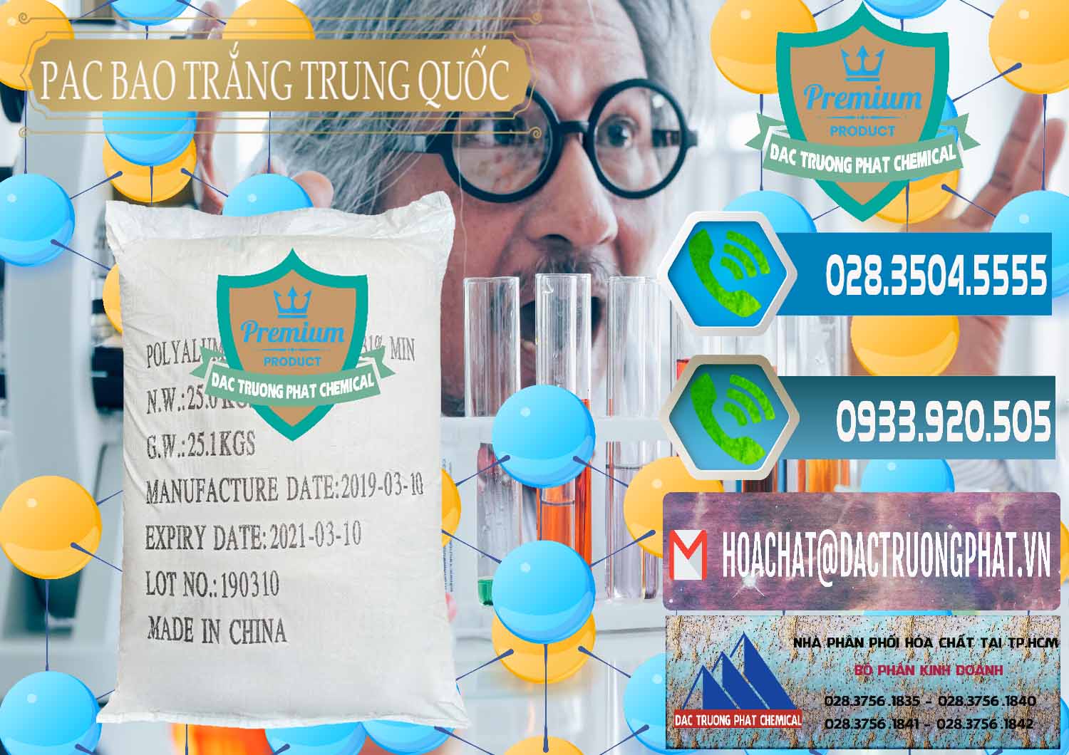 Đơn vị phân phối và bán PAC - Polyaluminium Chloride Bao Trắng Trung Quốc China - 0108 - Cty nhập khẩu và cung cấp hóa chất tại TP.HCM - congtyhoachat.net