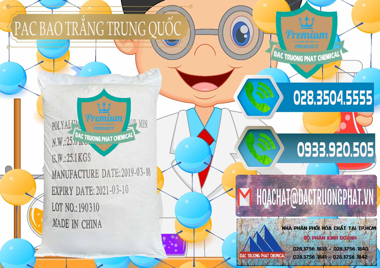 Chuyên bán _ cung cấp PAC - Polyaluminium Chloride Bao Trắng Trung Quốc China - 0108 - Chuyên phân phối _ kinh doanh hóa chất tại TP.HCM - congtyhoachat.net