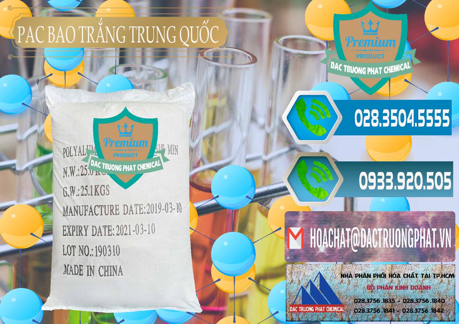 Công ty nhập khẩu & bán PAC - Polyaluminium Chloride Bao Trắng Trung Quốc China - 0108 - Nơi phân phối & cung ứng hóa chất tại TP.HCM - congtyhoachat.net