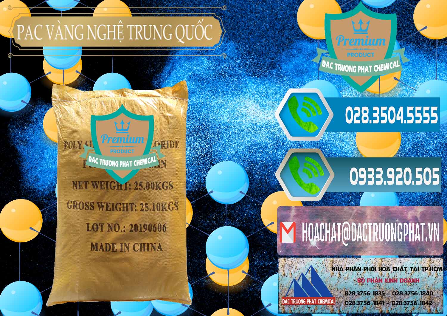Công ty bán - phân phối PAC - Polyaluminium Chloride Vàng Nghệ Trung Quốc China - 0110 - Nơi bán - cung cấp hóa chất tại TP.HCM - congtyhoachat.net