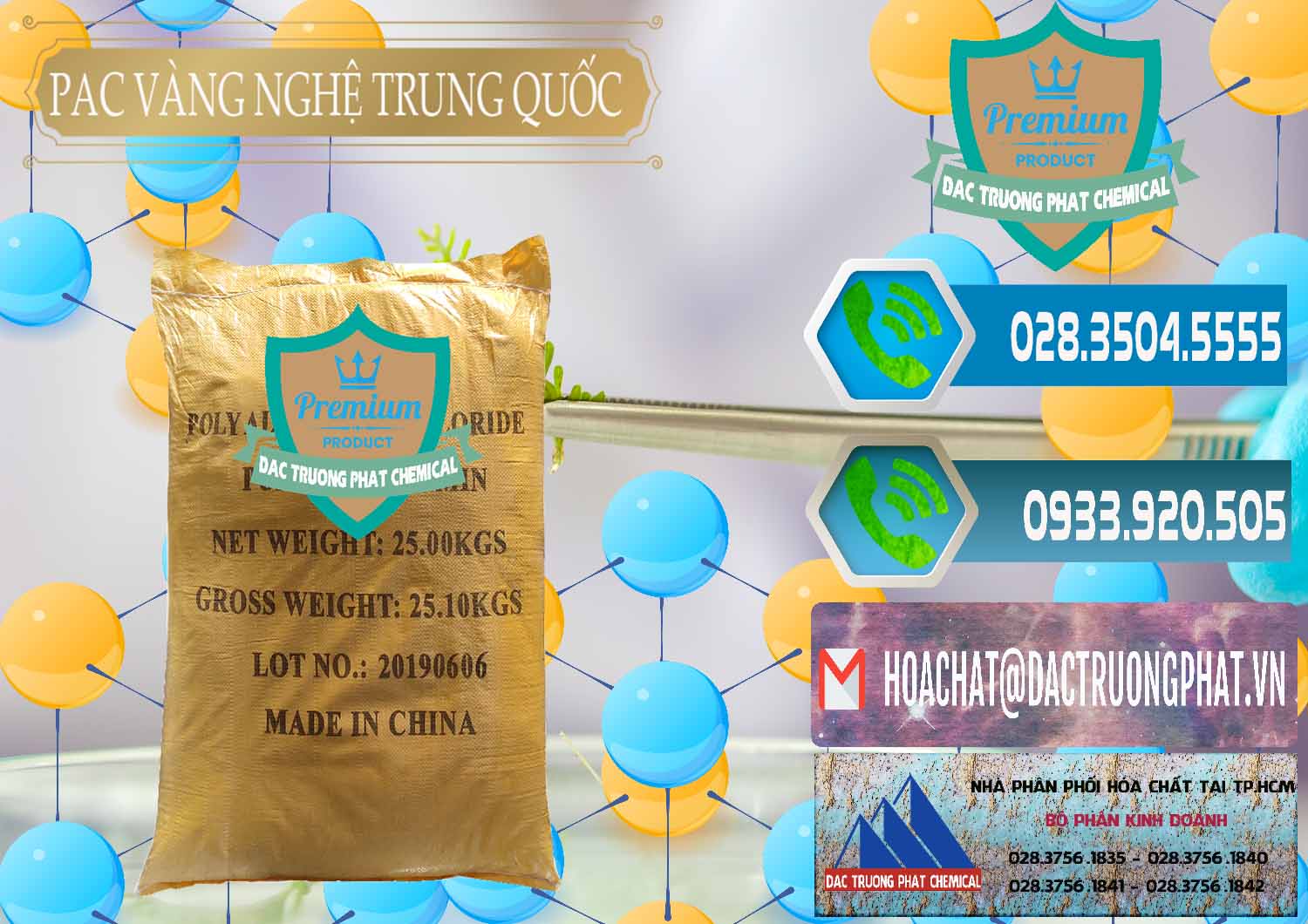 Chuyên kinh doanh - bán PAC - Polyaluminium Chloride Vàng Nghệ Trung Quốc China - 0110 - Cty cung ứng & phân phối hóa chất tại TP.HCM - congtyhoachat.net