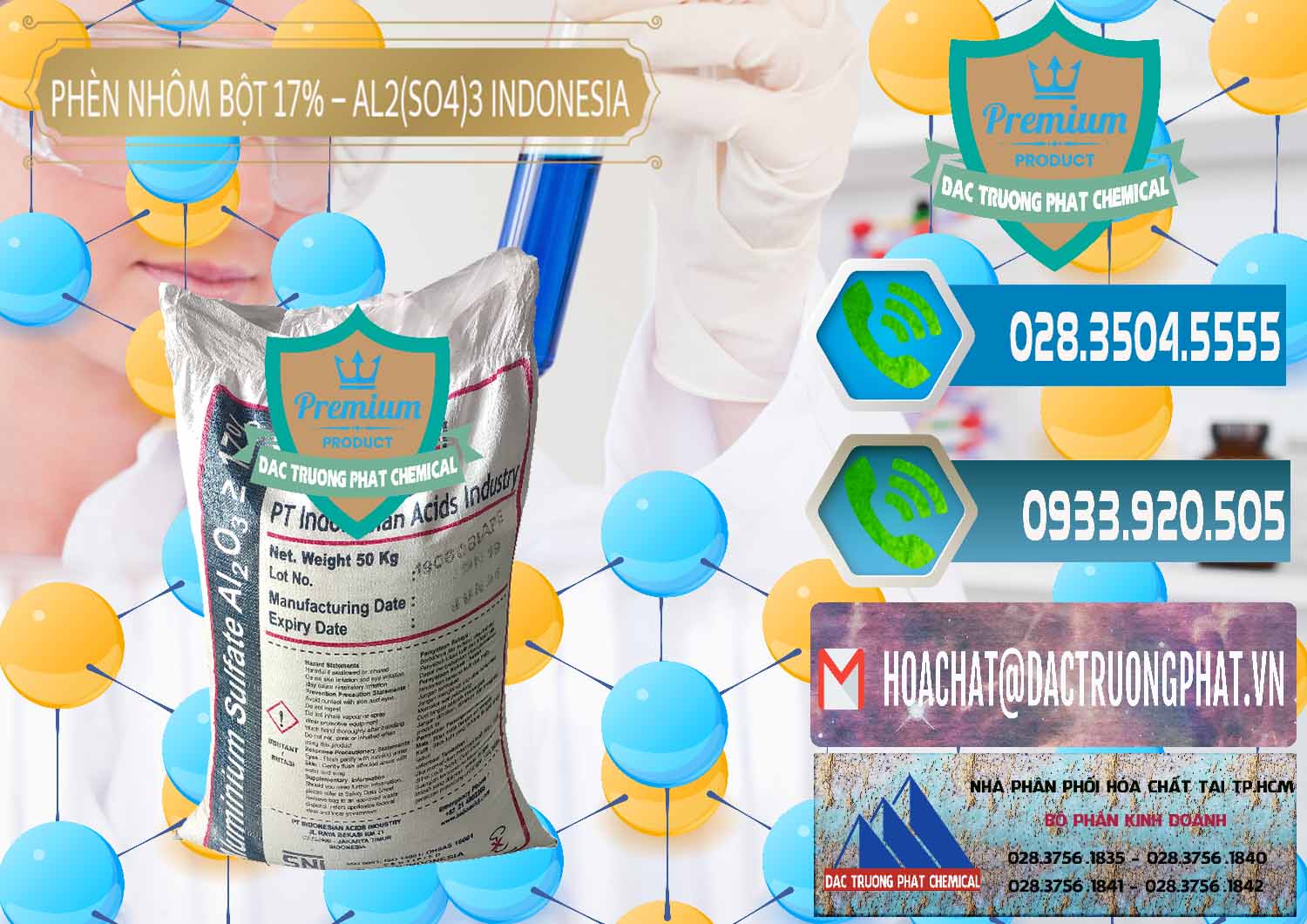 Đơn vị bán và cung cấp Phèn Nhôm Bột - Al2(SO4)3 17% bao 50kg Indonesia - 0112 - Nơi chuyên phân phối _ bán hóa chất tại TP.HCM - congtyhoachat.net