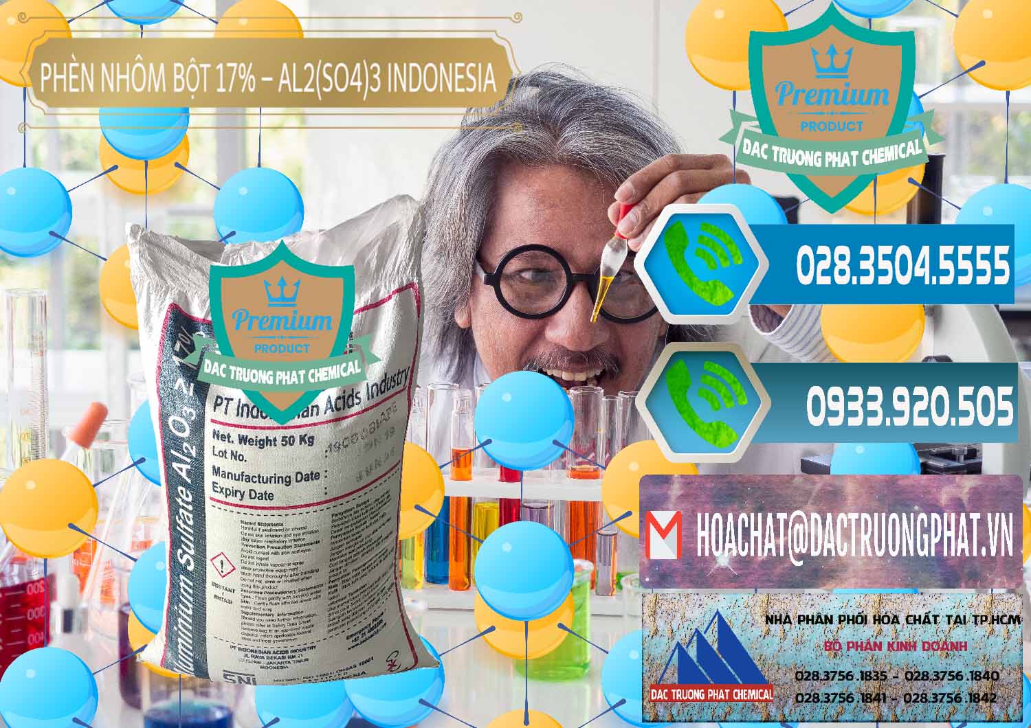 Đơn vị chuyên kinh doanh ( bán ) Phèn Nhôm Bột - Al2(SO4)3 17% bao 50kg Indonesia - 0112 - Chuyên bán _ cung cấp hóa chất tại TP.HCM - congtyhoachat.net