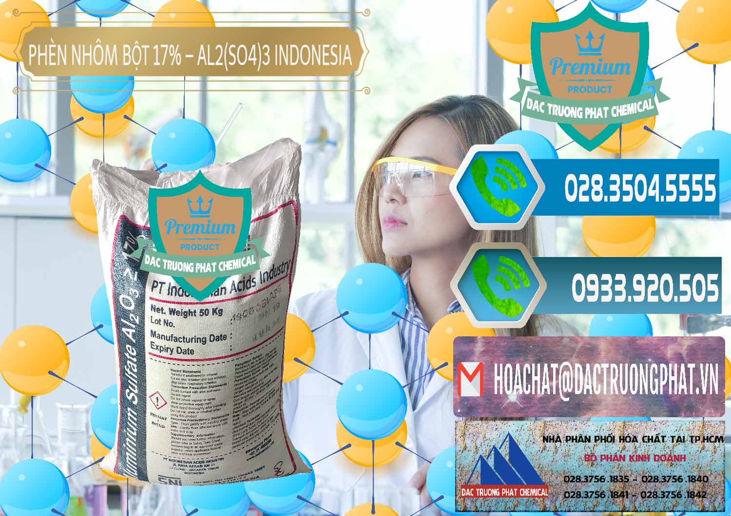 Đơn vị chuyên nhập khẩu và bán Phèn Nhôm Bột - Al2(SO4)3 17% bao 50kg Indonesia - 0112 - Đơn vị cung cấp ( bán ) hóa chất tại TP.HCM - congtyhoachat.net
