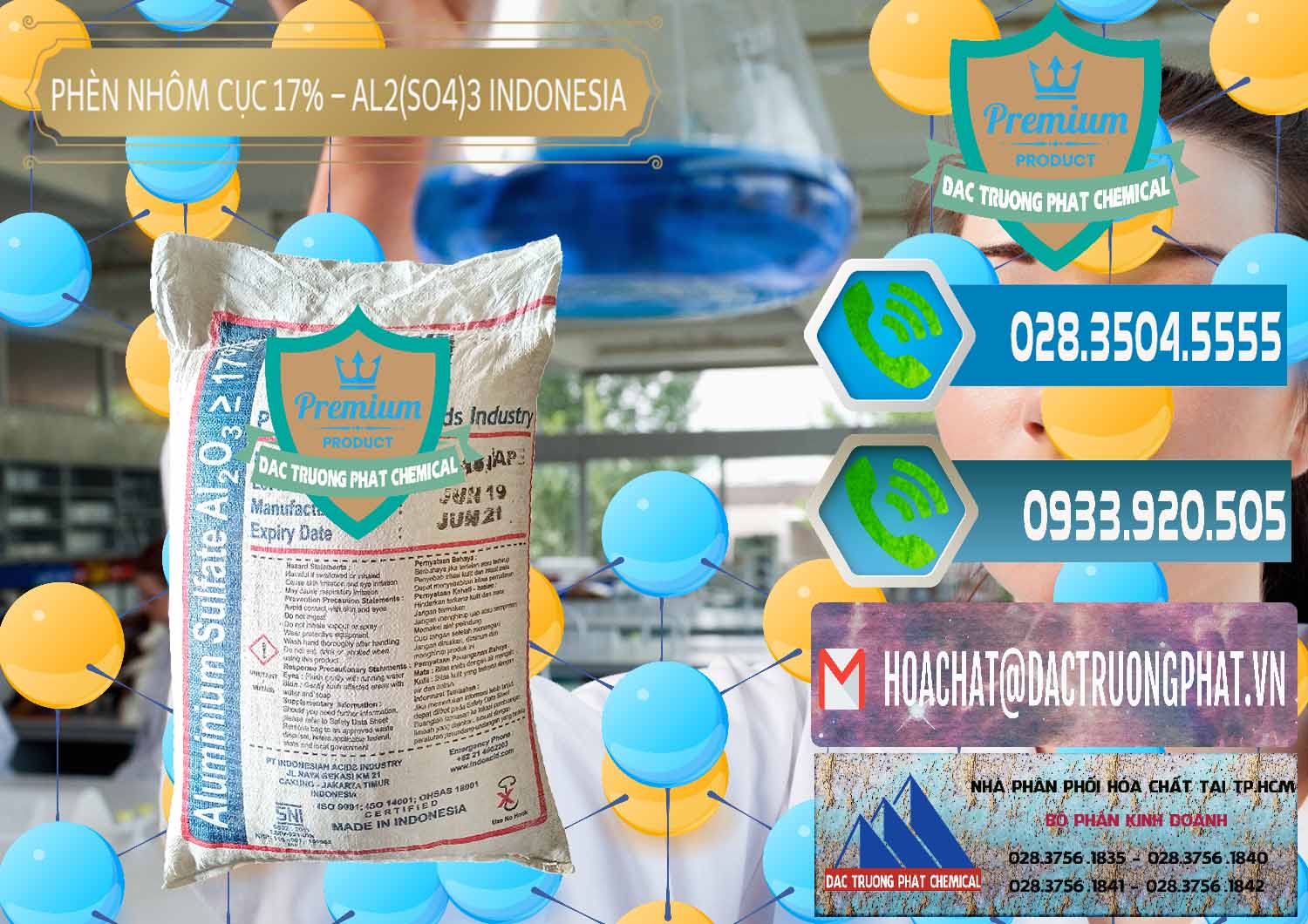 Đơn vị chuyên phân phối & bán Phèn Nhôm Cục - Al2(SO4)3 17% bao 25kg Indonesia - 0115 - Đơn vị nhập khẩu & phân phối hóa chất tại TP.HCM - congtyhoachat.net