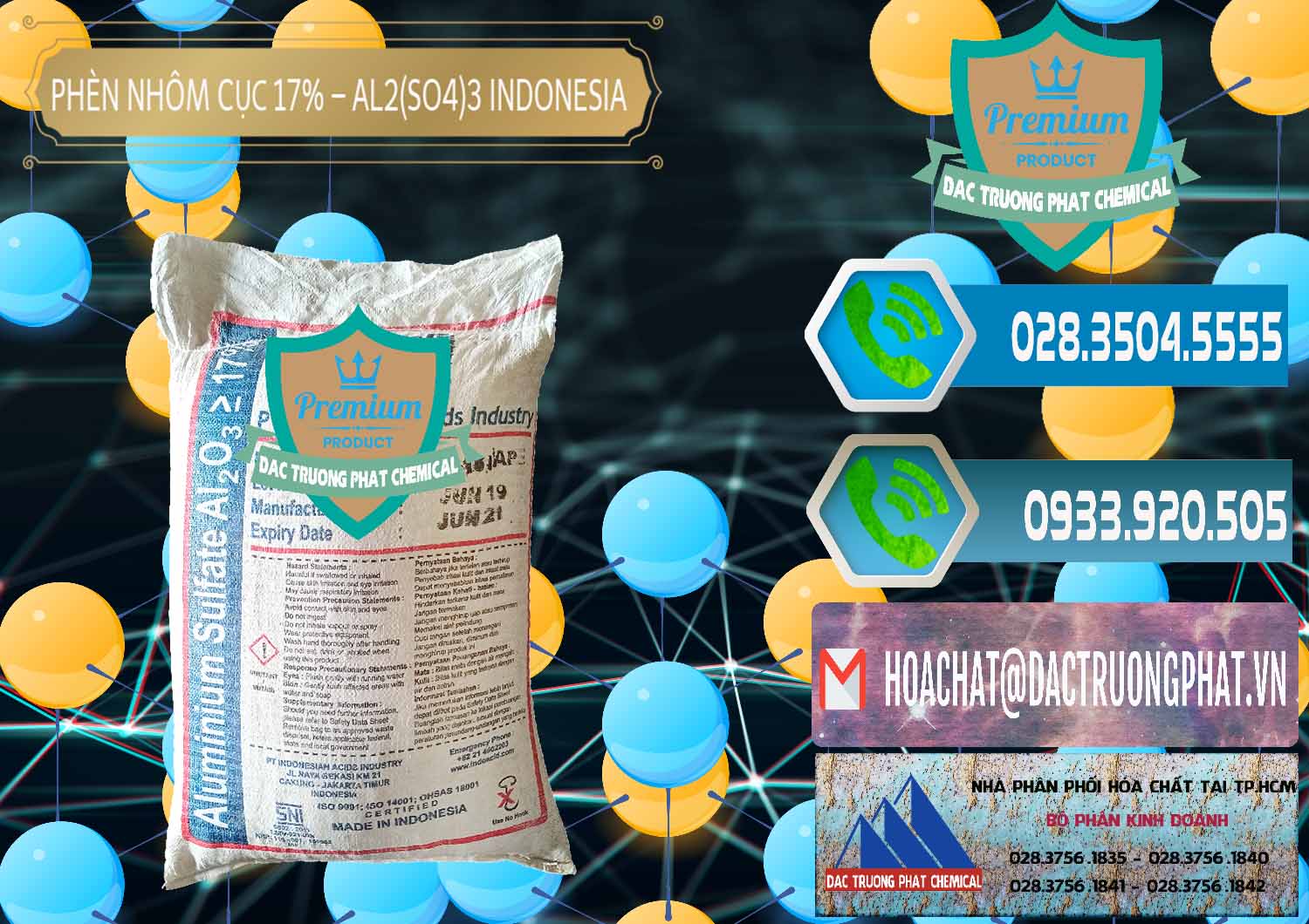 Đơn vị chuyên bán - cung cấp Phèn Nhôm Cục - Al2(SO4)3 17% bao 25kg Indonesia - 0115 - Cty chuyên cung cấp và bán hóa chất tại TP.HCM - congtyhoachat.net