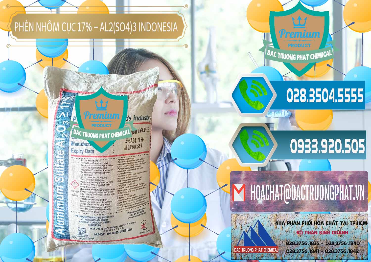 Công ty bán và cung cấp Phèn Nhôm Cục - Al2(SO4)3 17% bao 25kg Indonesia - 0115 - Chuyên cung cấp - nhập khẩu hóa chất tại TP.HCM - congtyhoachat.net