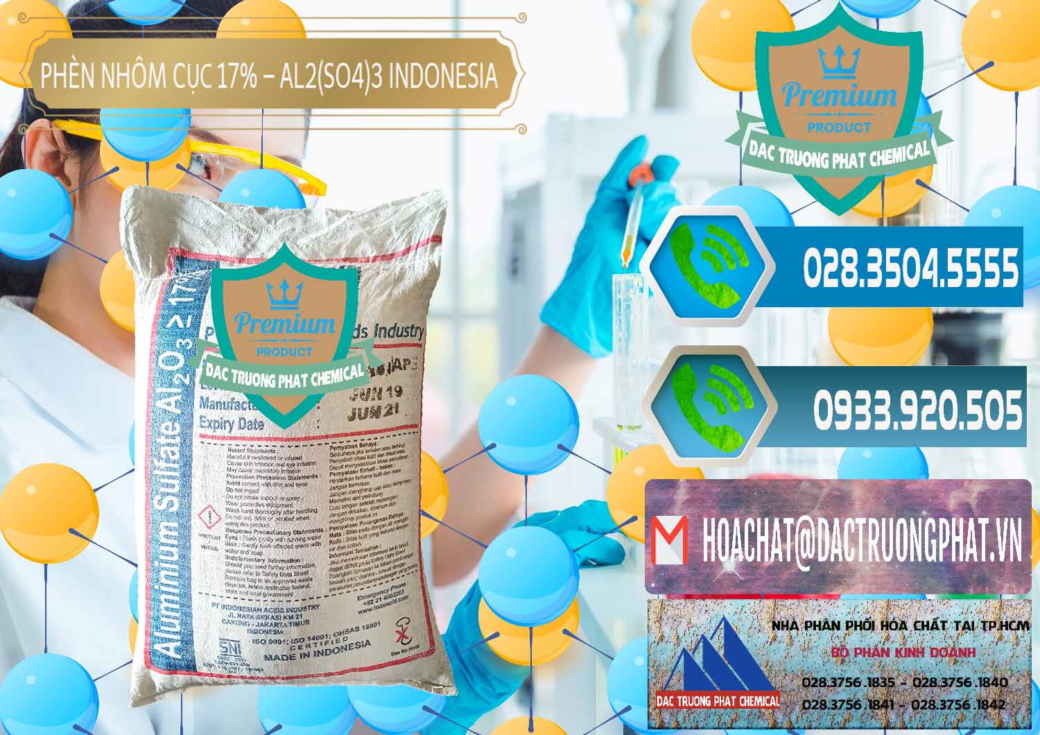 Cty bán & phân phối Phèn Nhôm Cục - Al2(SO4)3 17% bao 25kg Indonesia - 0115 - Cty nhập khẩu - cung cấp hóa chất tại TP.HCM - congtyhoachat.net