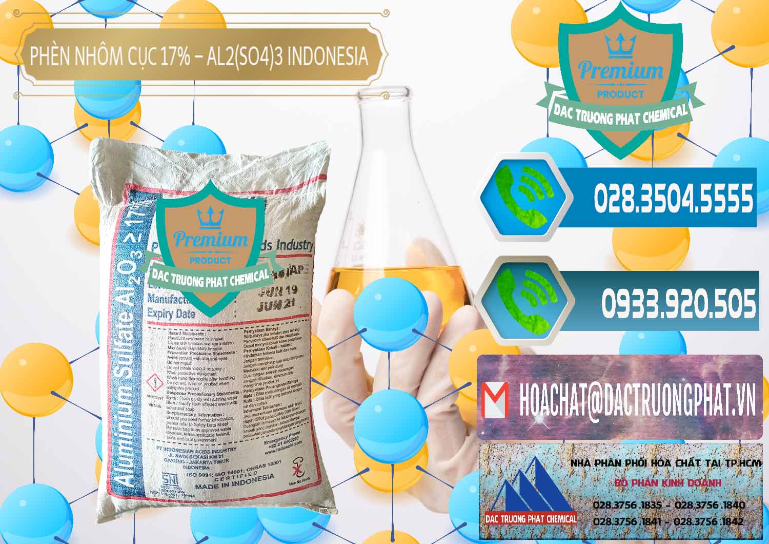 Công ty bán _ cung ứng Phèn Nhôm Cục - Al2(SO4)3 17% bao 25kg Indonesia - 0115 - Cty phân phối & kinh doanh hóa chất tại TP.HCM - congtyhoachat.net