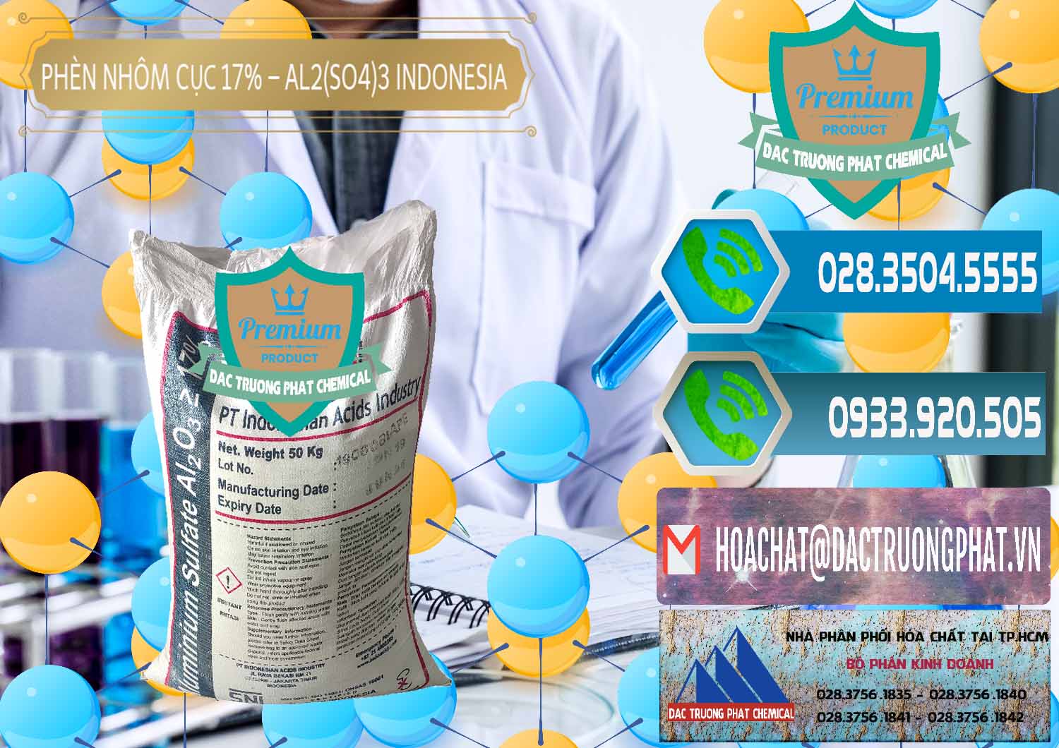 Công ty chuyên cung cấp ( bán ) Phèn Nhôm Cục - Al2(SO4)3 17% bao 50kg Indonesia - 0113 - Nơi cung cấp & kinh doanh hóa chất tại TP.HCM - congtyhoachat.net
