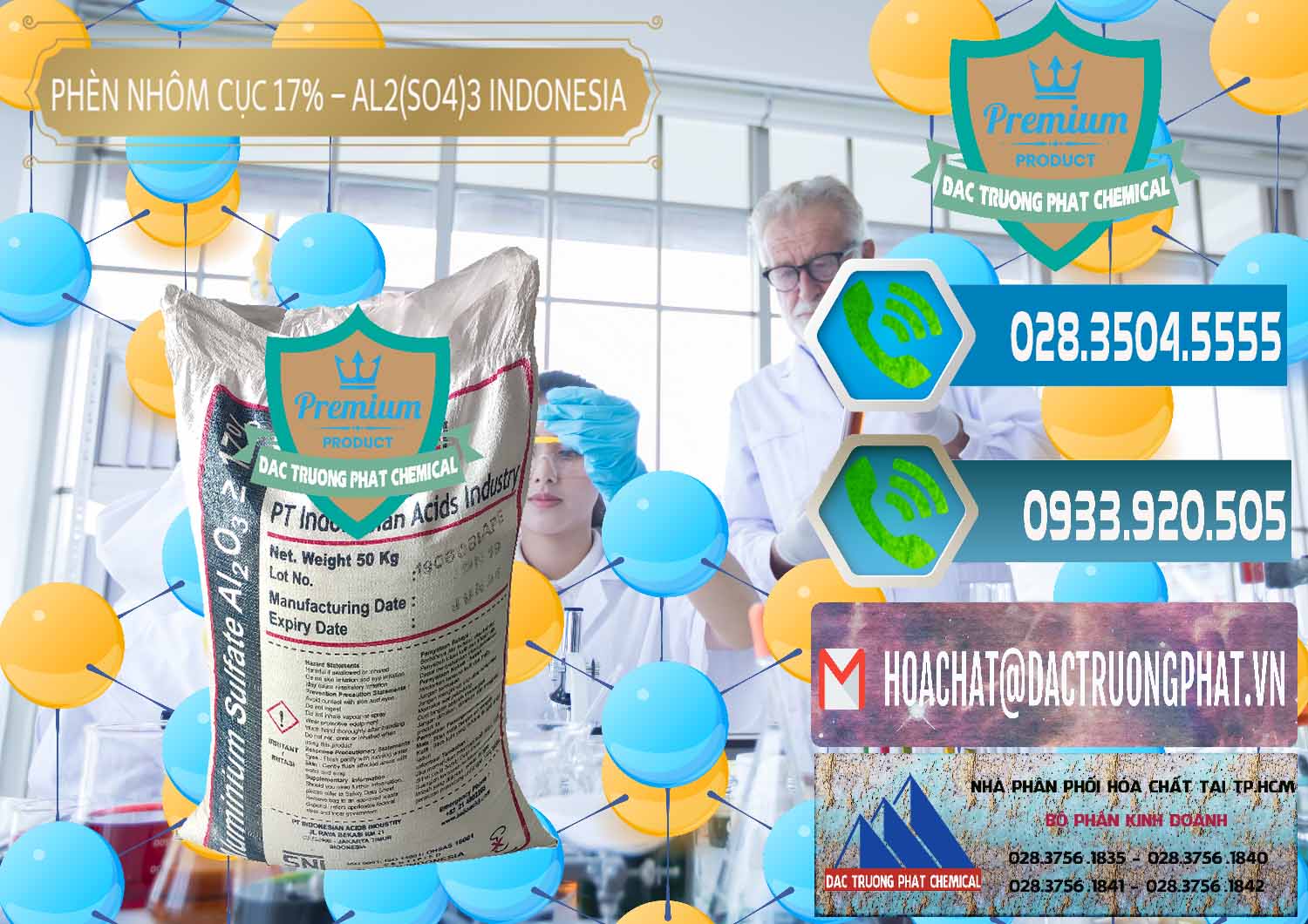 Đơn vị nhập khẩu ( bán ) Phèn Nhôm Cục - Al2(SO4)3 17% bao 50kg Indonesia - 0113 - Nhà nhập khẩu và cung cấp hóa chất tại TP.HCM - congtyhoachat.net