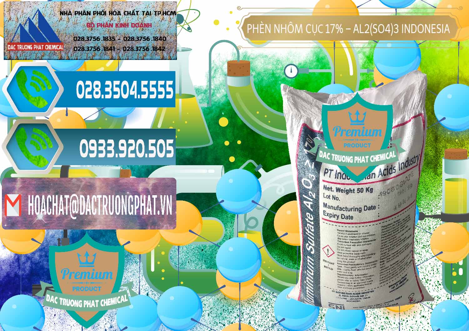 Bán và cung ứng Phèn Nhôm Cục - Al2(SO4)3 17% bao 50kg Indonesia - 0113 - Phân phối và cung cấp hóa chất tại TP.HCM - congtyhoachat.net