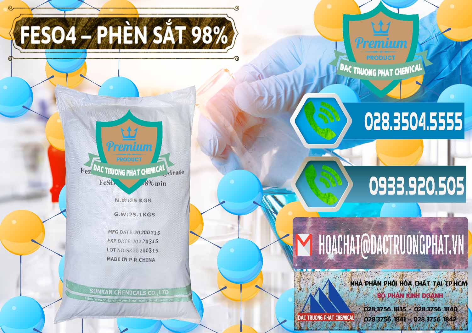 Đơn vị cung cấp - bán Phèn Sắt - FeSO4.7H2O 98% Sunkan Trung Quốc China - 0116 - Đơn vị chuyên cung cấp ( kinh doanh ) hóa chất tại TP.HCM - congtyhoachat.net