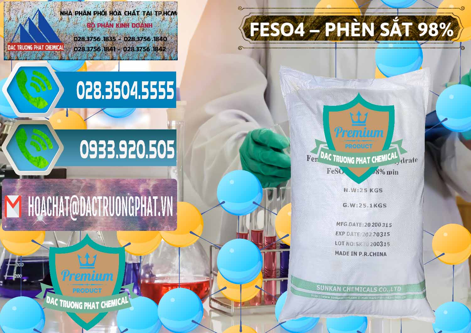 Đơn vị chuyên kinh doanh và bán Phèn Sắt - FeSO4.7H2O 98% Sunkan Trung Quốc China - 0116 - Chuyên kinh doanh ( cung cấp ) hóa chất tại TP.HCM - congtyhoachat.net