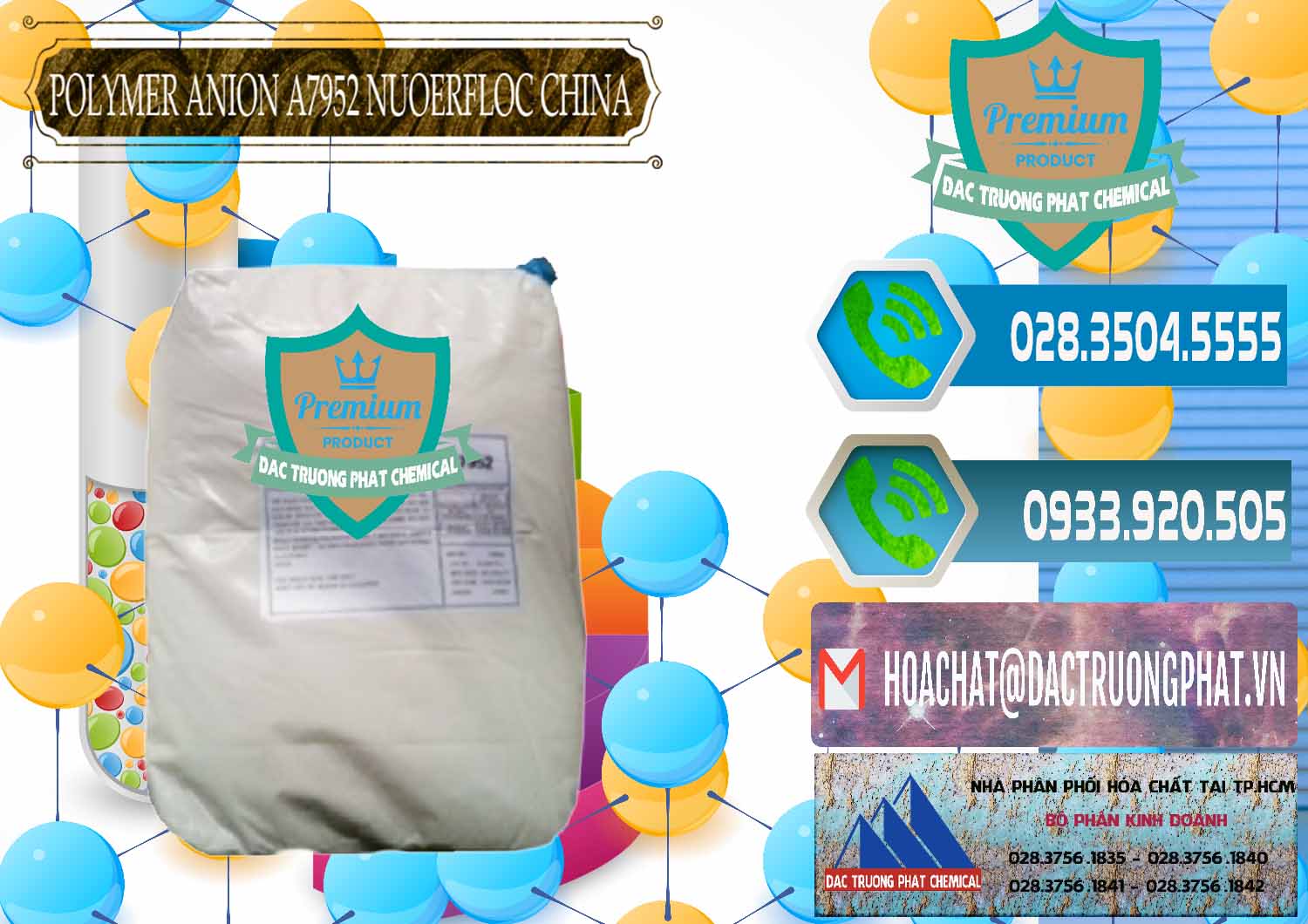 Cty nhập khẩu & bán Polymer Anion A7952 Nuoerfloc Trung Quốc China - 0476 - Chuyên cung cấp & nhập khẩu hóa chất tại TP.HCM - congtyhoachat.net